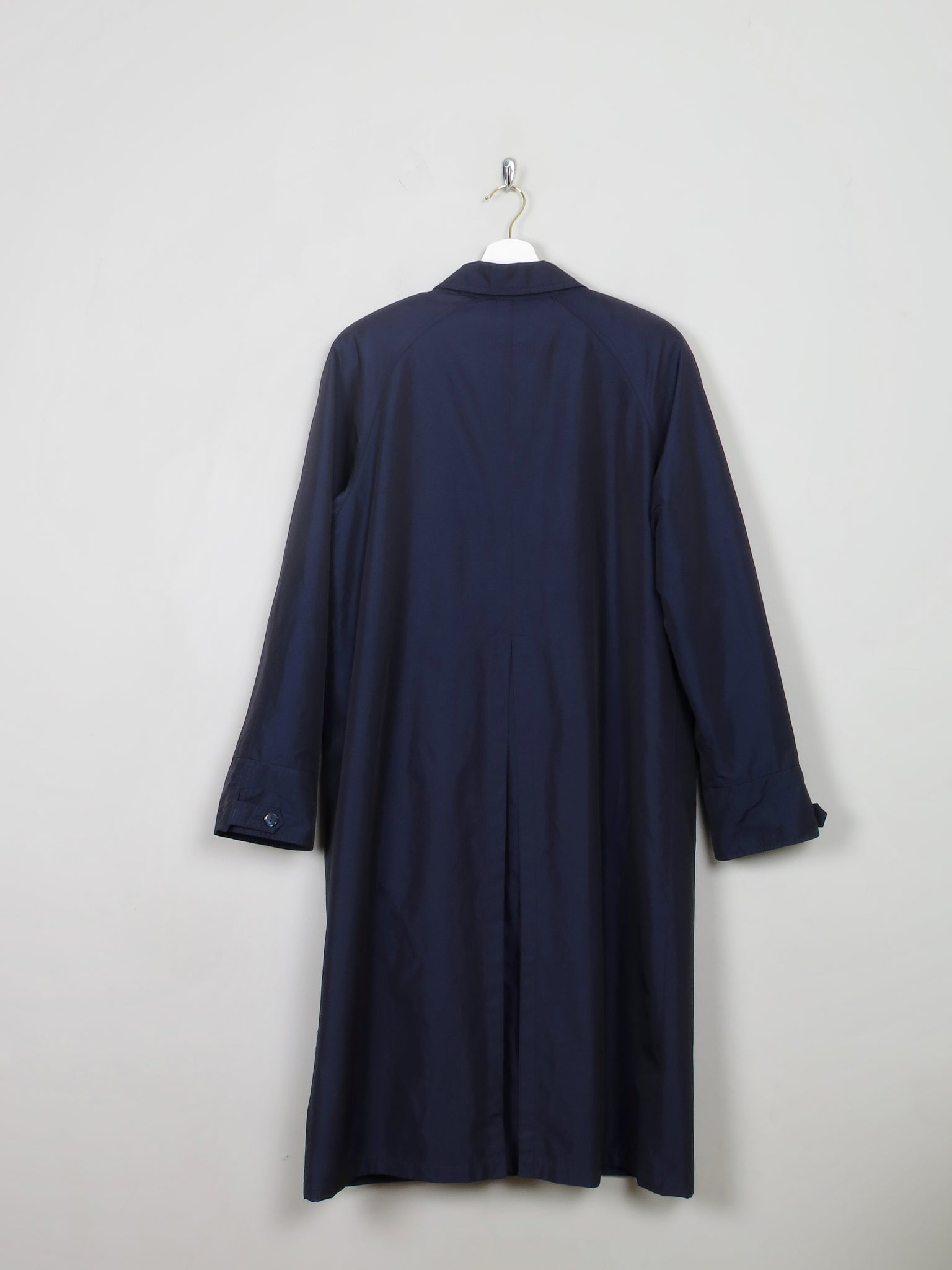 Women's Vintage Navy Two Tone Trench Coat S-L