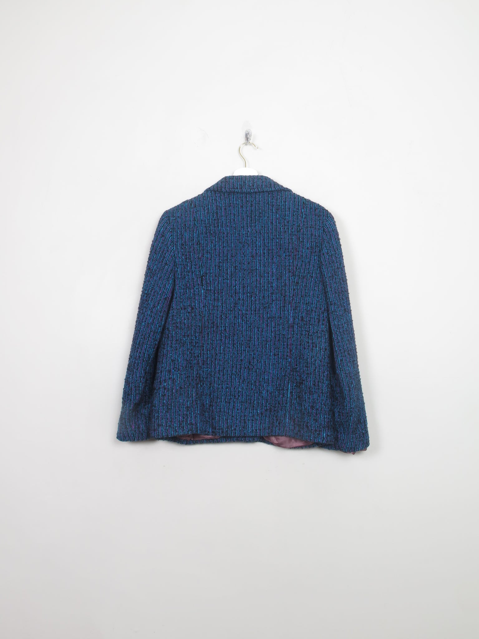 Women's Vintage Blue Tweed Jacket S/M