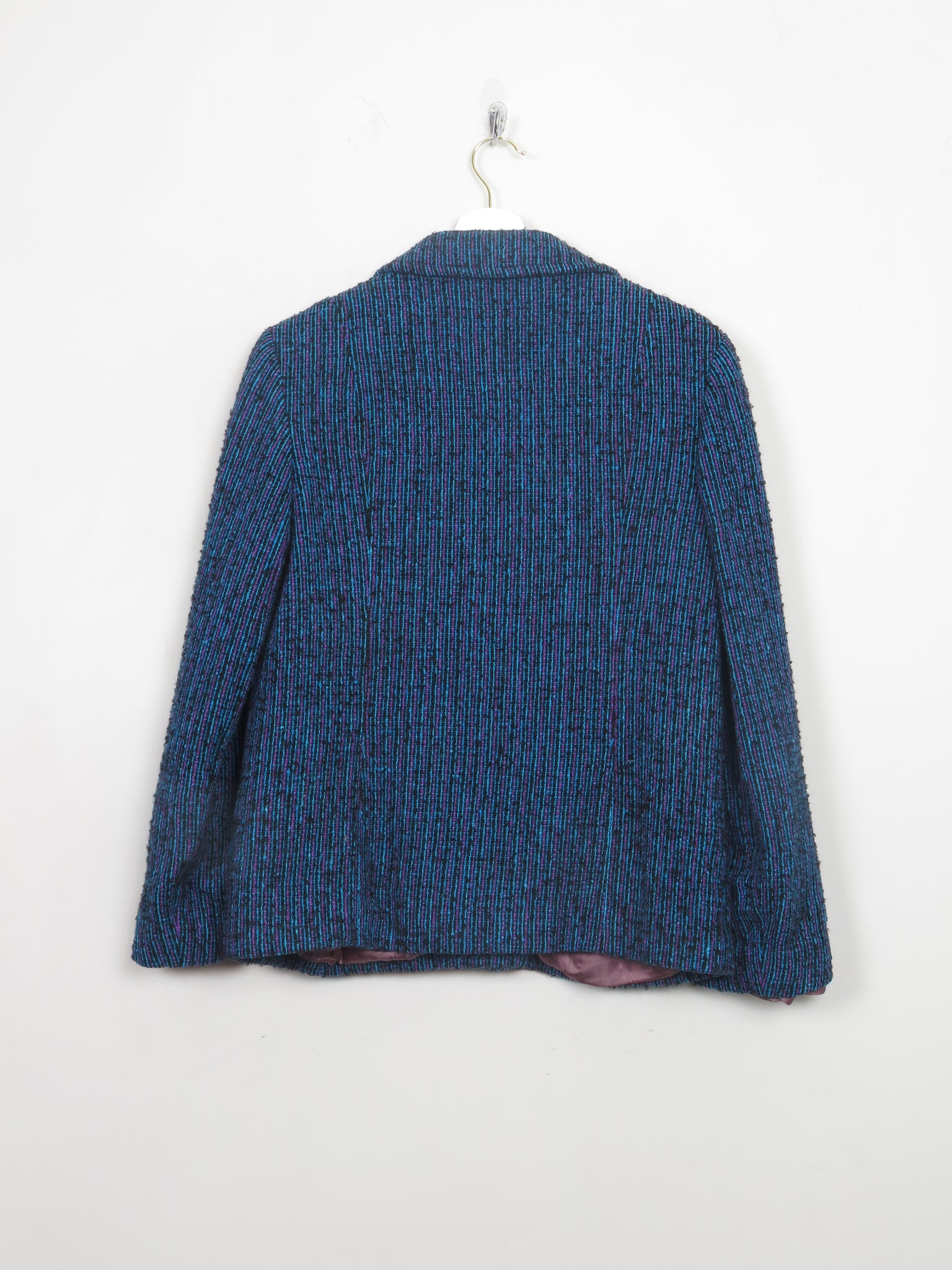 Women's Vintage Blue Tweed Jacket S/M