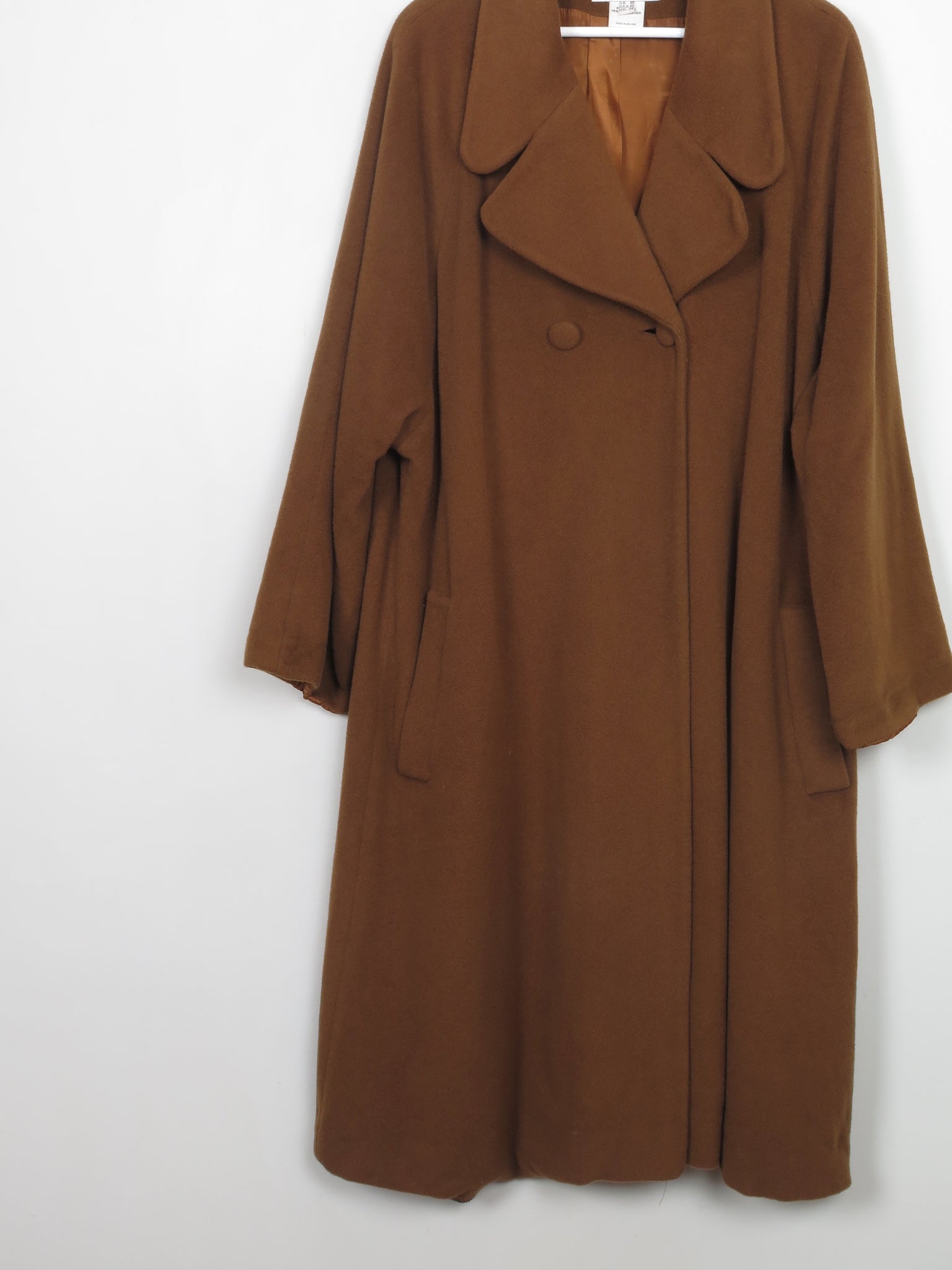 Women's Vintage Brown Wool Chinatown Coat M