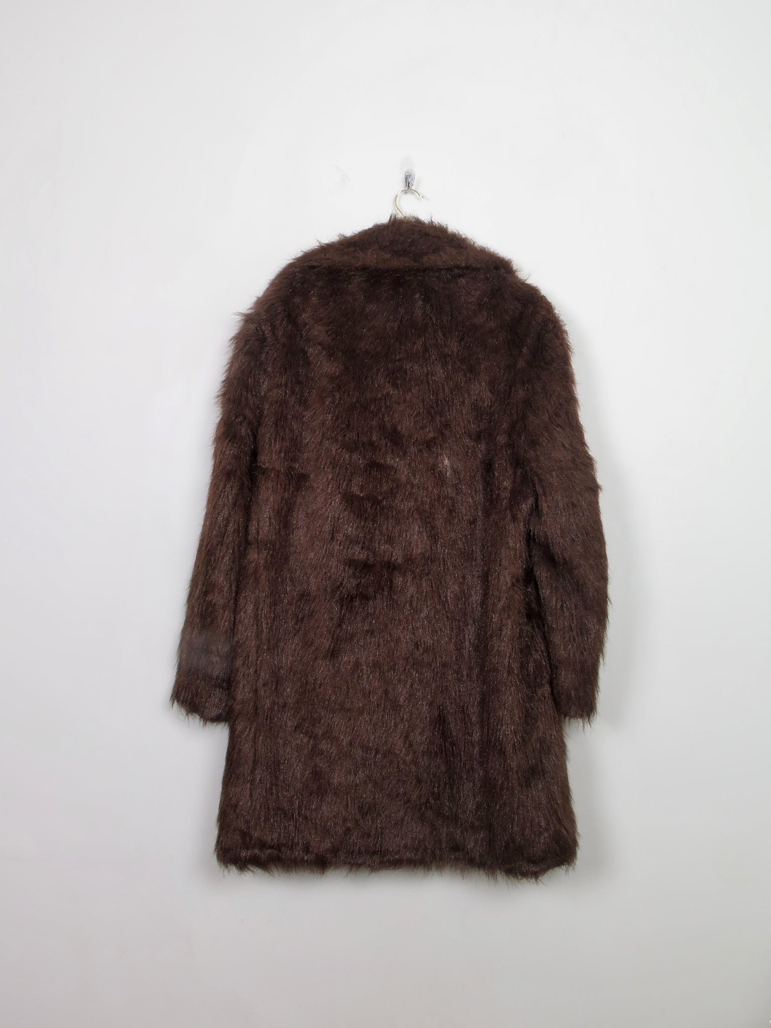 Men's Brown Faux Fur Jacket M