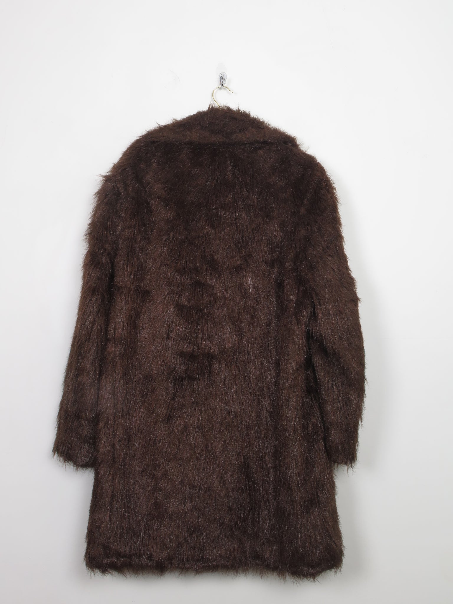 Men's Brown Faux Fur Jacket M