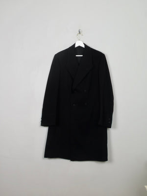 Men's Vintage Black Frock Coat M