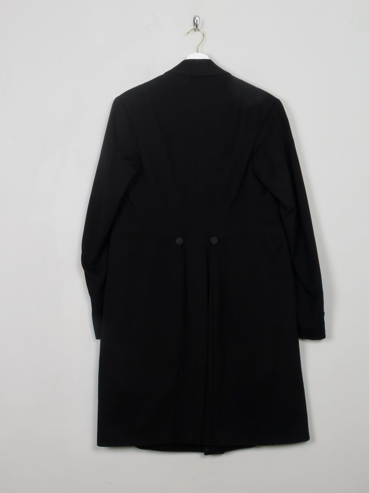 Men's Vintage Black Frock Coat M