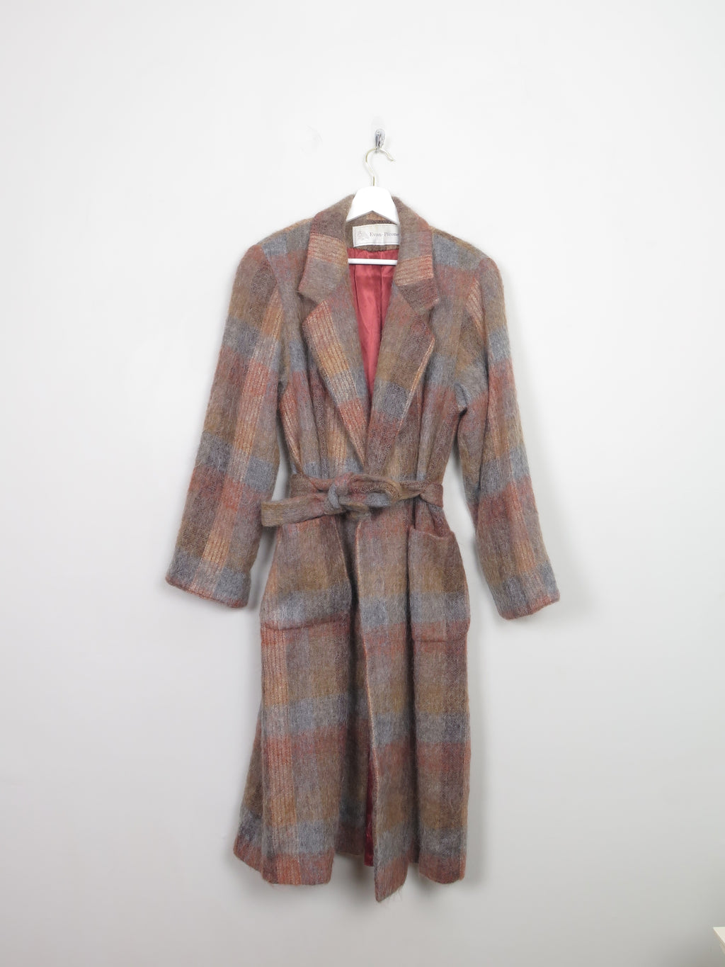 Women's Vintage Colourful Mohair Coat S/M