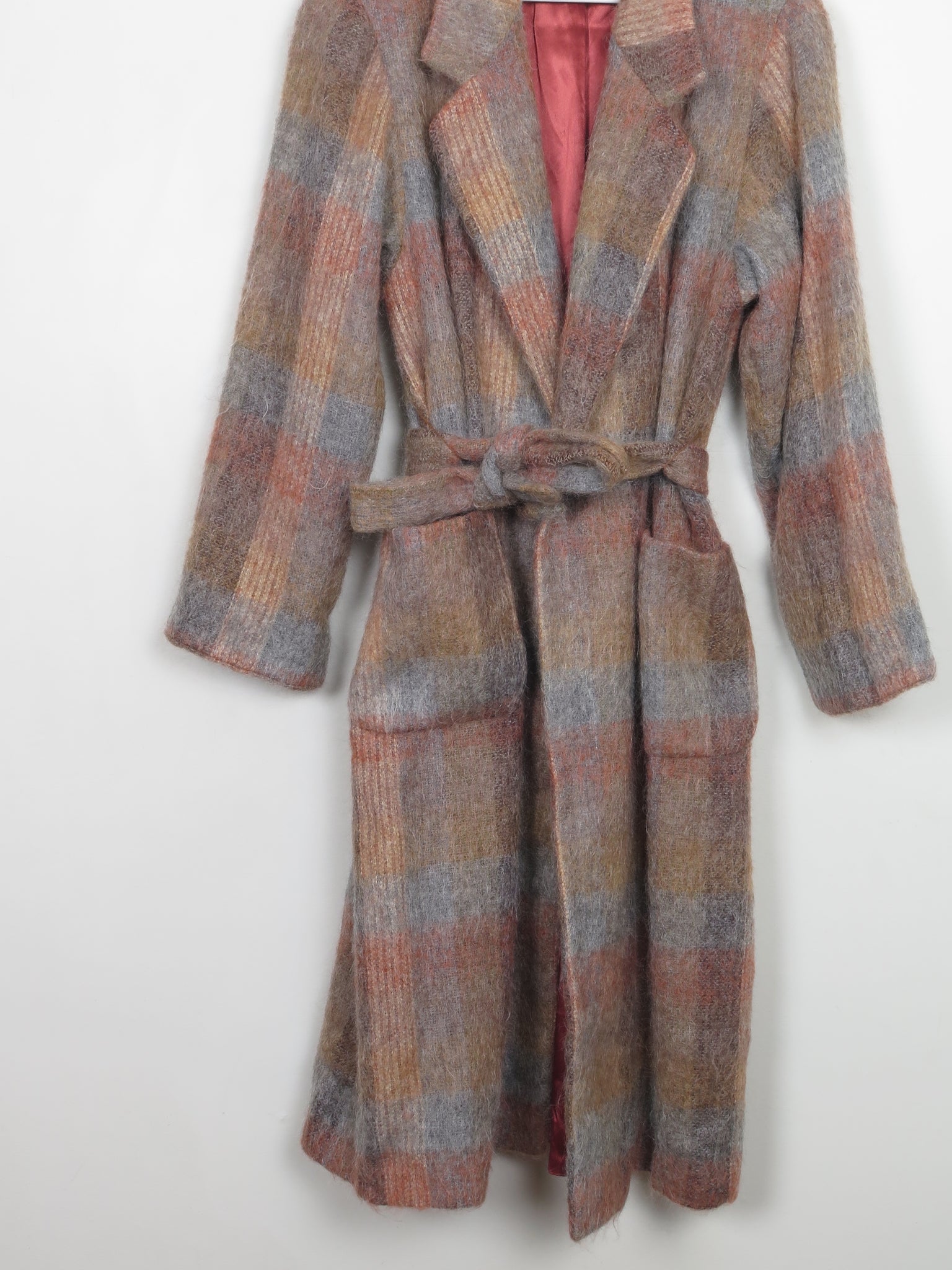 Women's Vintage Colourful Mohair Coat S/M