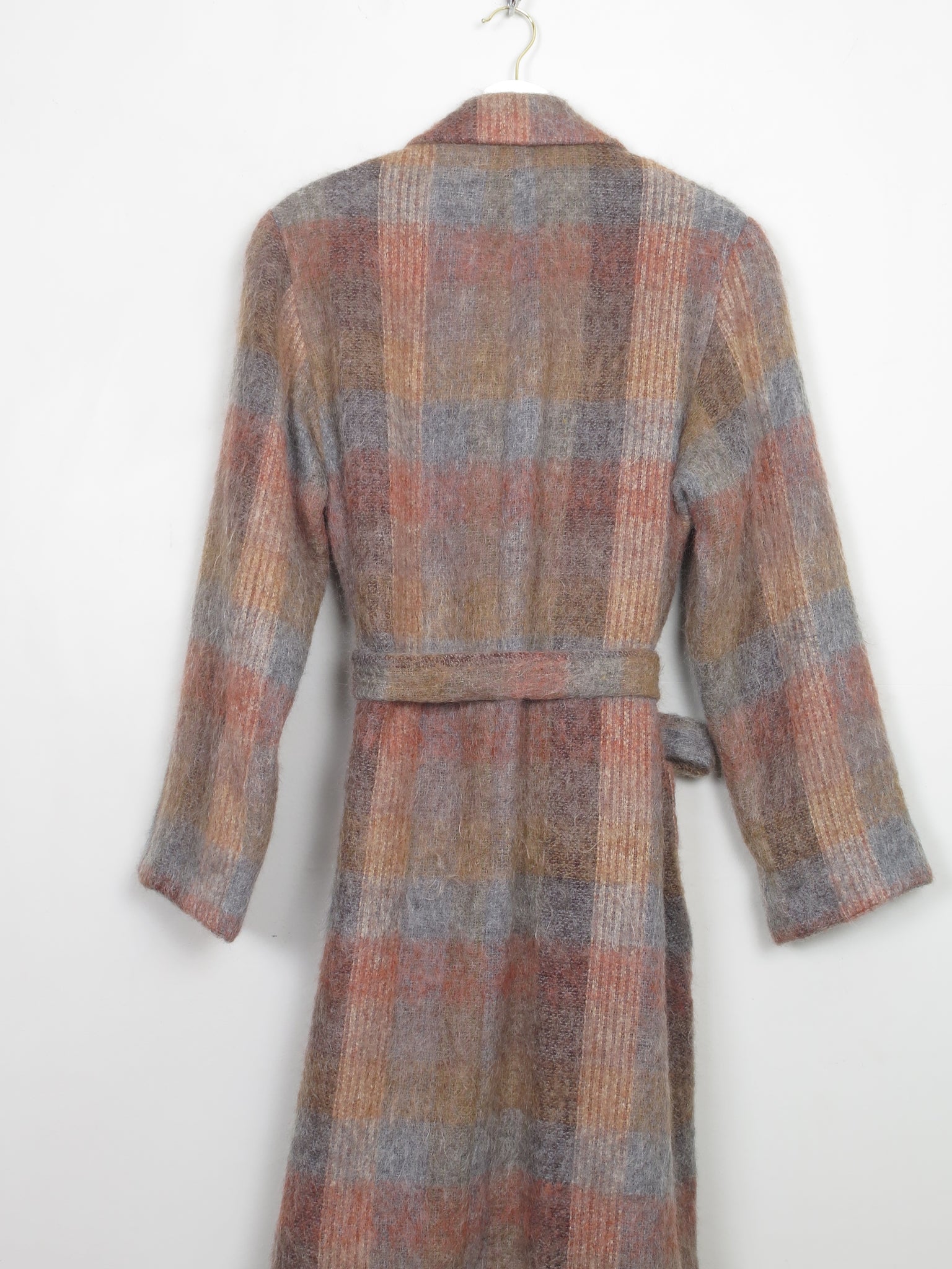 Women's Vintage Colourful Mohair Coat S/M
