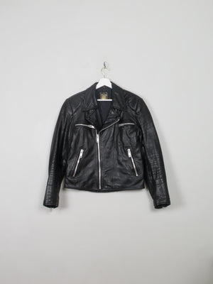 Men's Vintage Leather Biker Jacket M