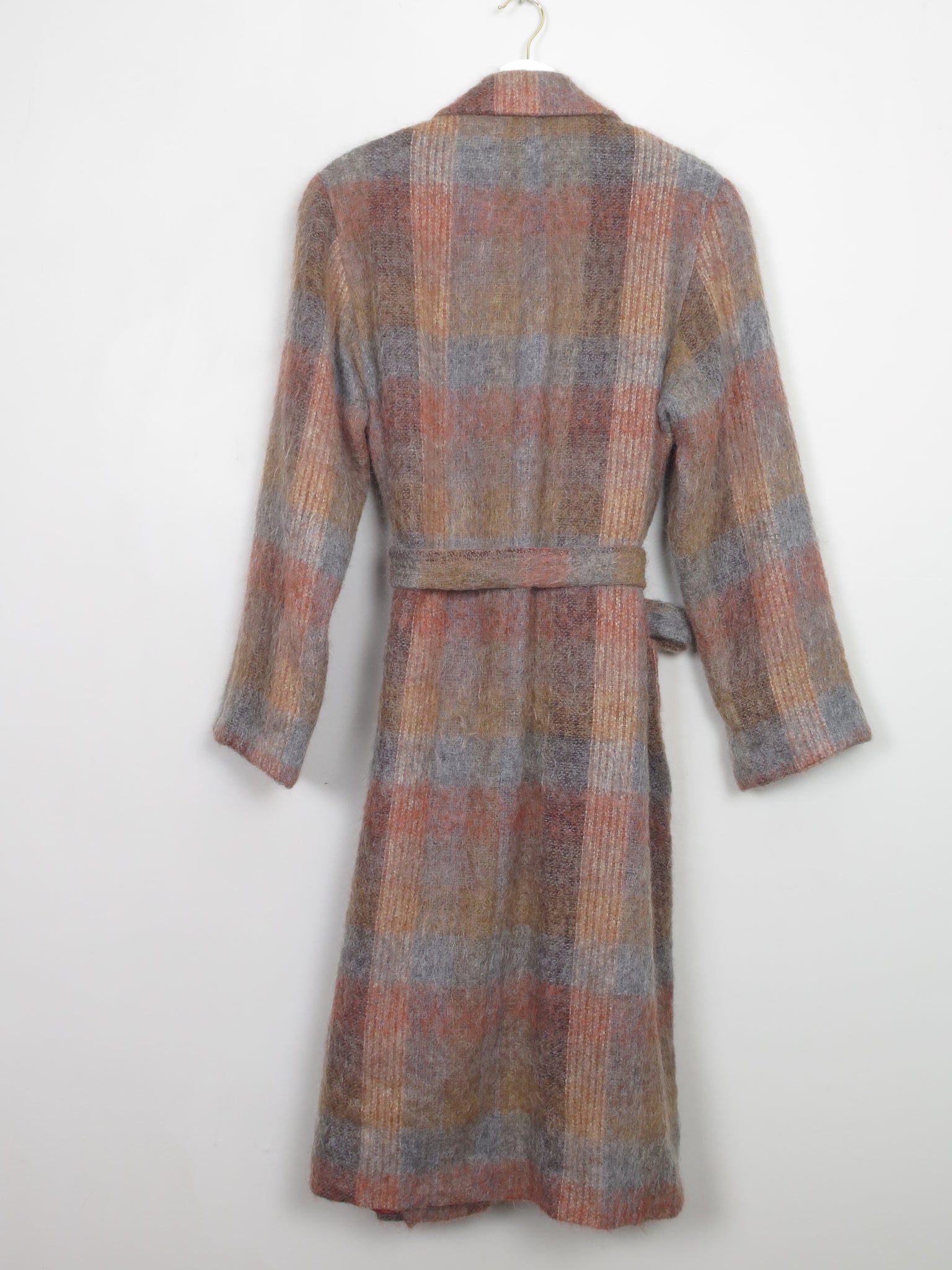 Women's Vintage Colourful Mohair Coat S/M