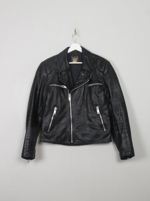 Men's Vintage Leather Biker Jacket M