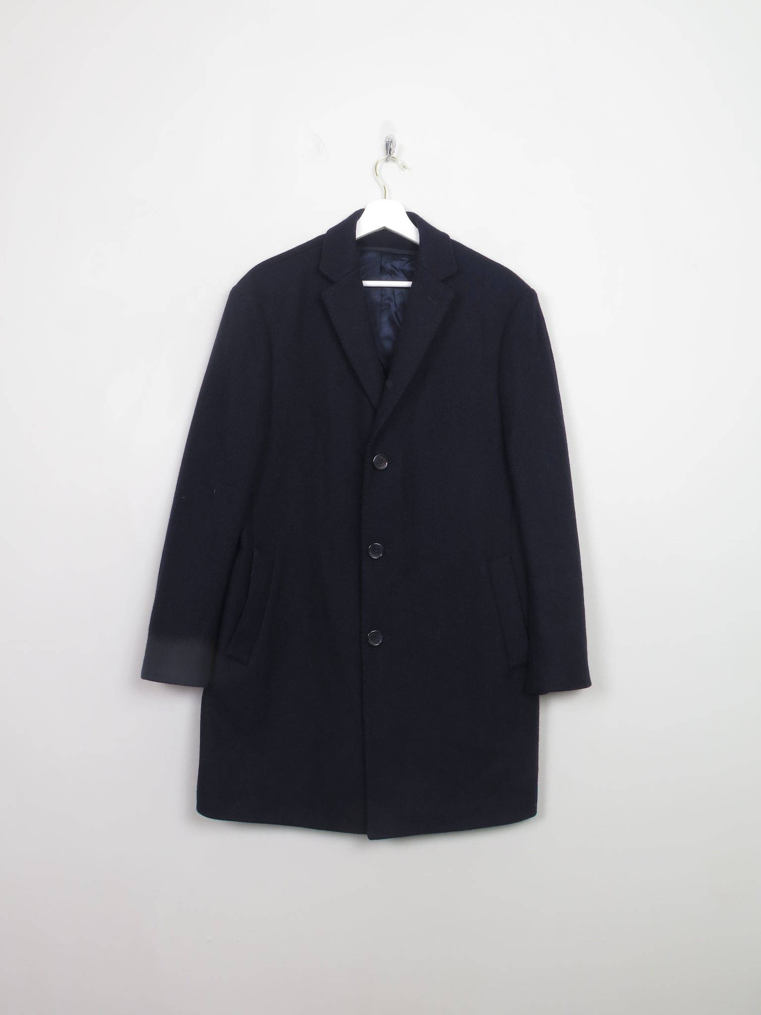 Men's Vintage Style Navy Short Coat 42 R