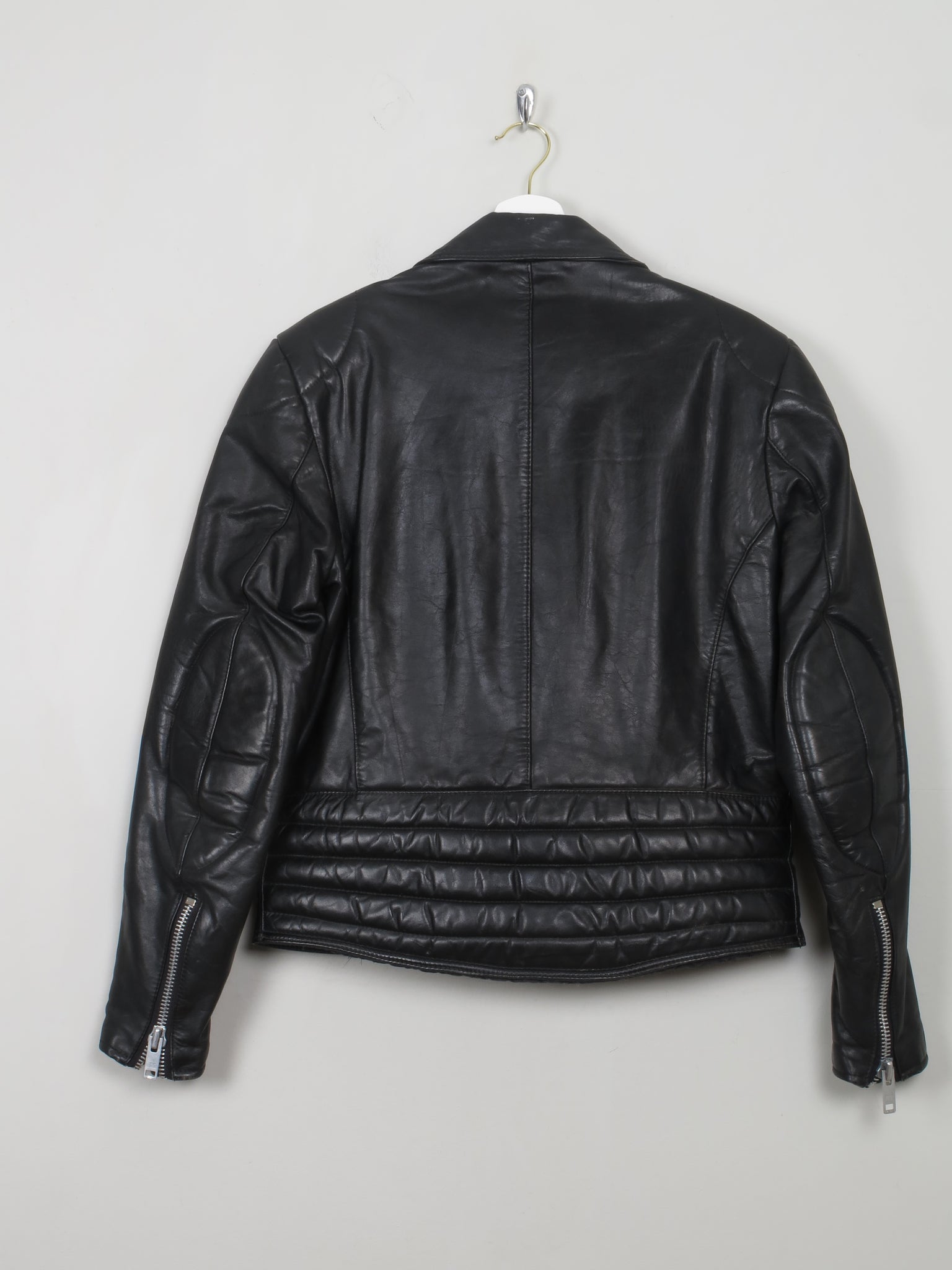 Men's Vintage Leather Biker Jacket M