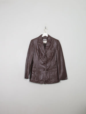 Women's Vintage Brown Leather Jacket XS/S