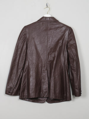 Women's Vintage Brown Leather Jacket XS/S