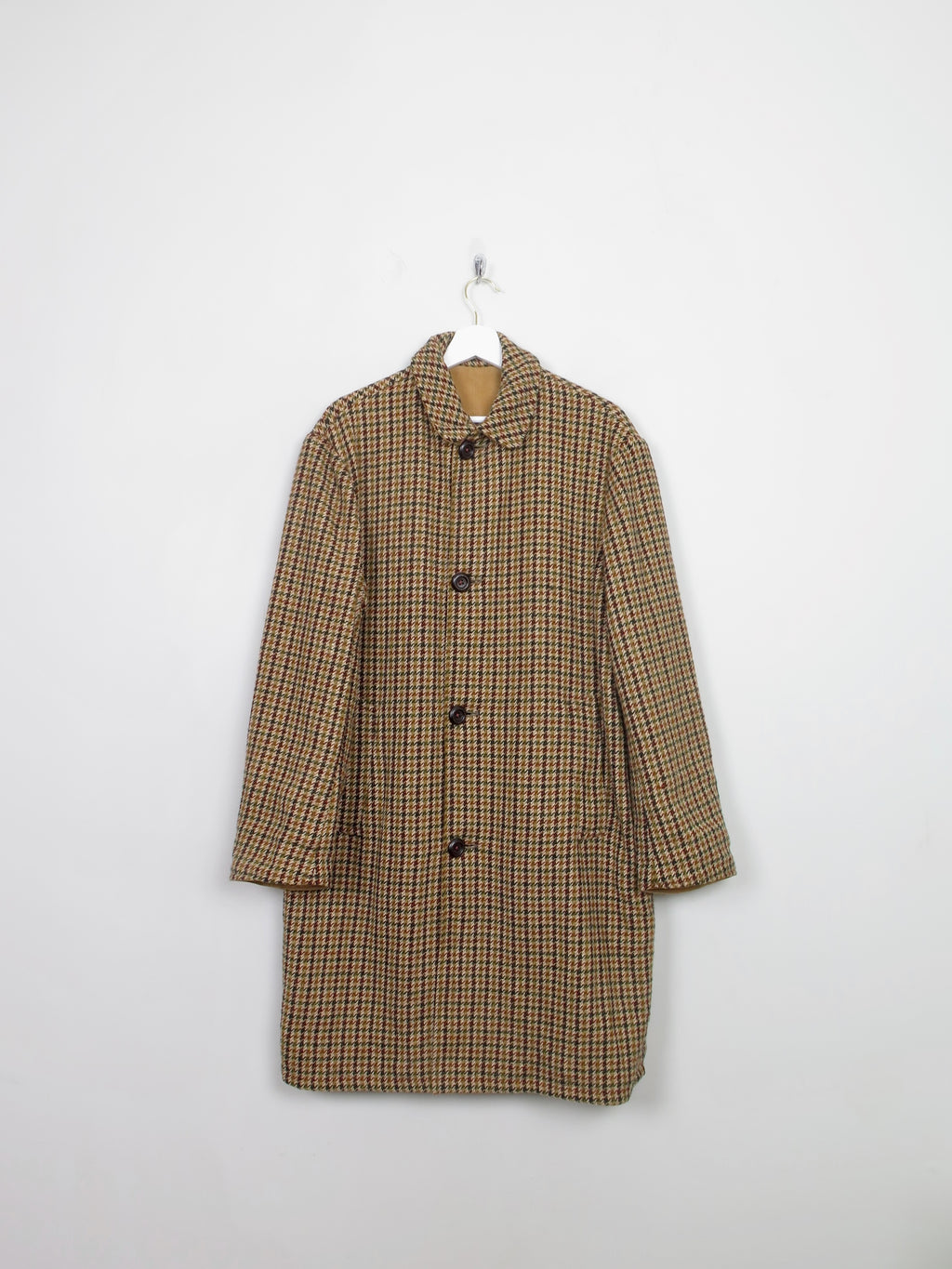 Men's Vintage Tweed Overcoat M