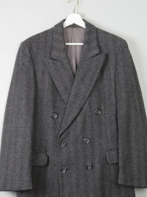 Men's Vintage 1970s  Long Tweed Coat M/40" - The Harlequin