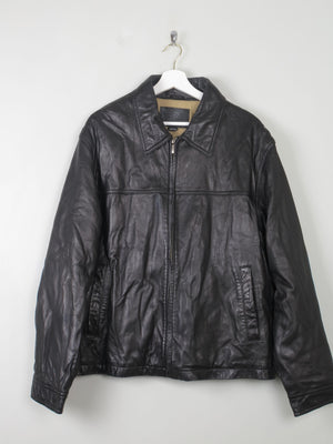 Men's Brown Vintage James Dean Brand Leather Jacket L - The Harlequin