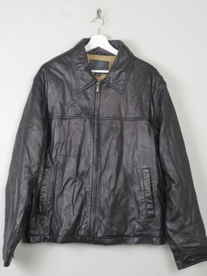 Men's Brown Vintage James Dean Brand Leather Jacket L - The Harlequin