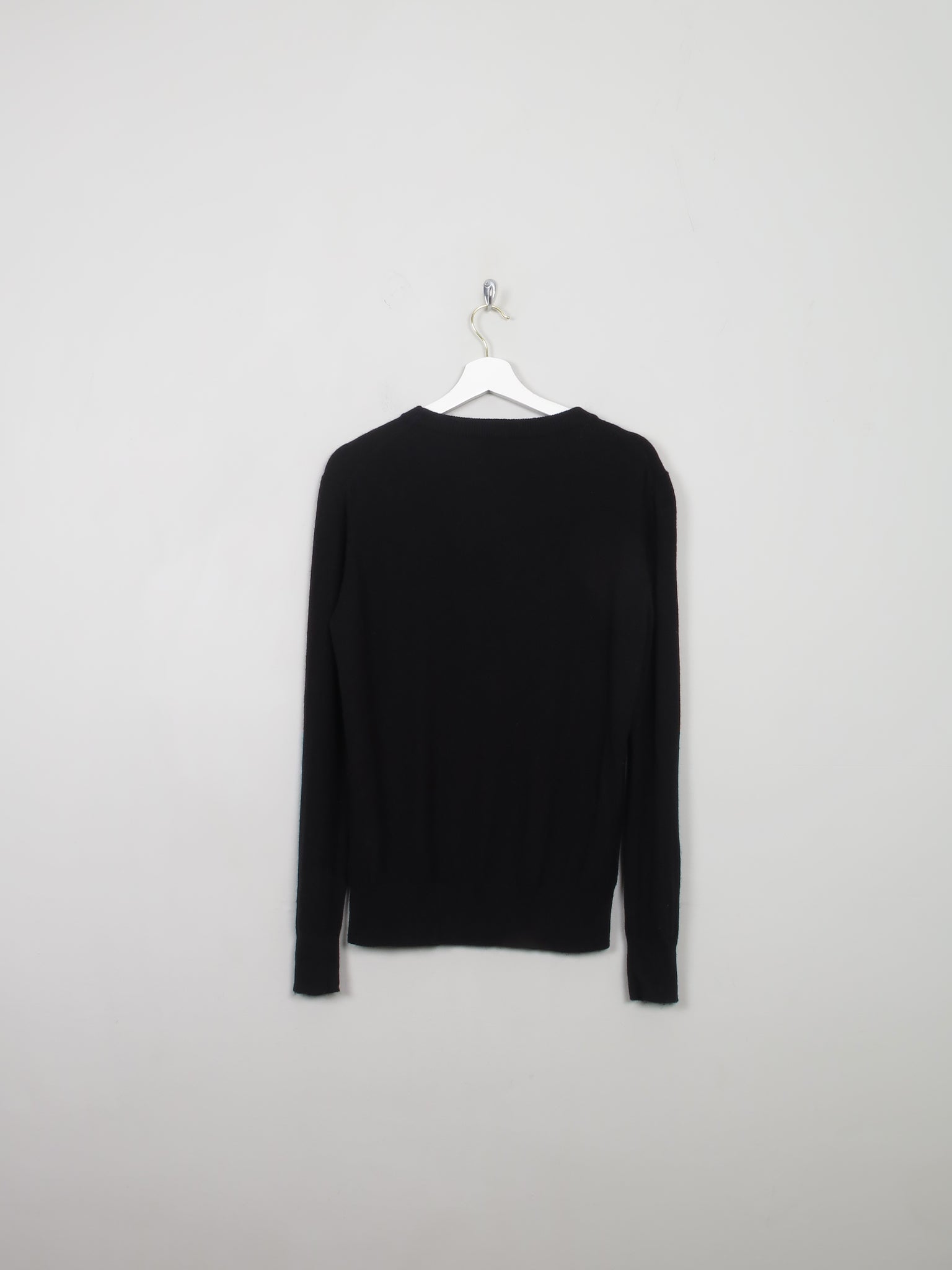 Women s Burberry Black Merino WooL Jumper With Logo M