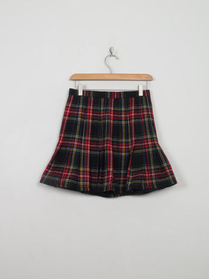 Vintage Tartan Mini Skirt XS 27" W