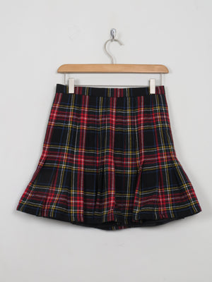 Vintage Tartan Mini Skirt XS 27" W