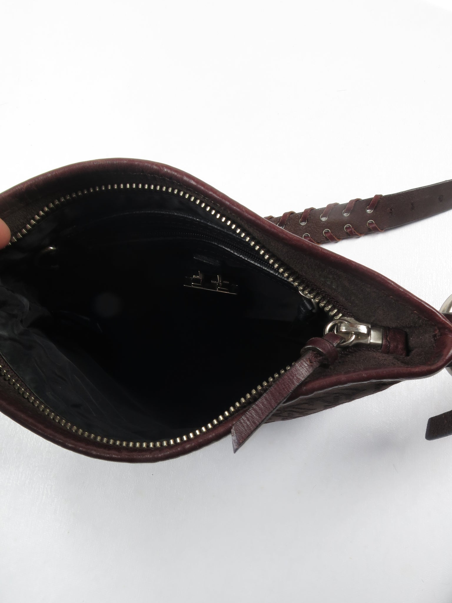 Women's Brown Monogram Vintage DKNY 90s Cross-Body Bag