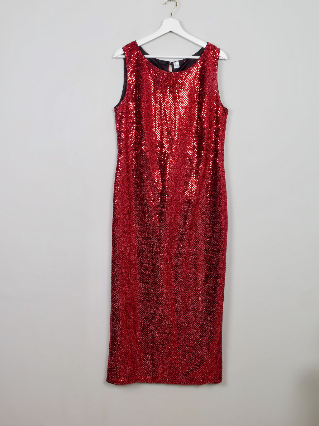 Vintage Red Sequin Dress 14