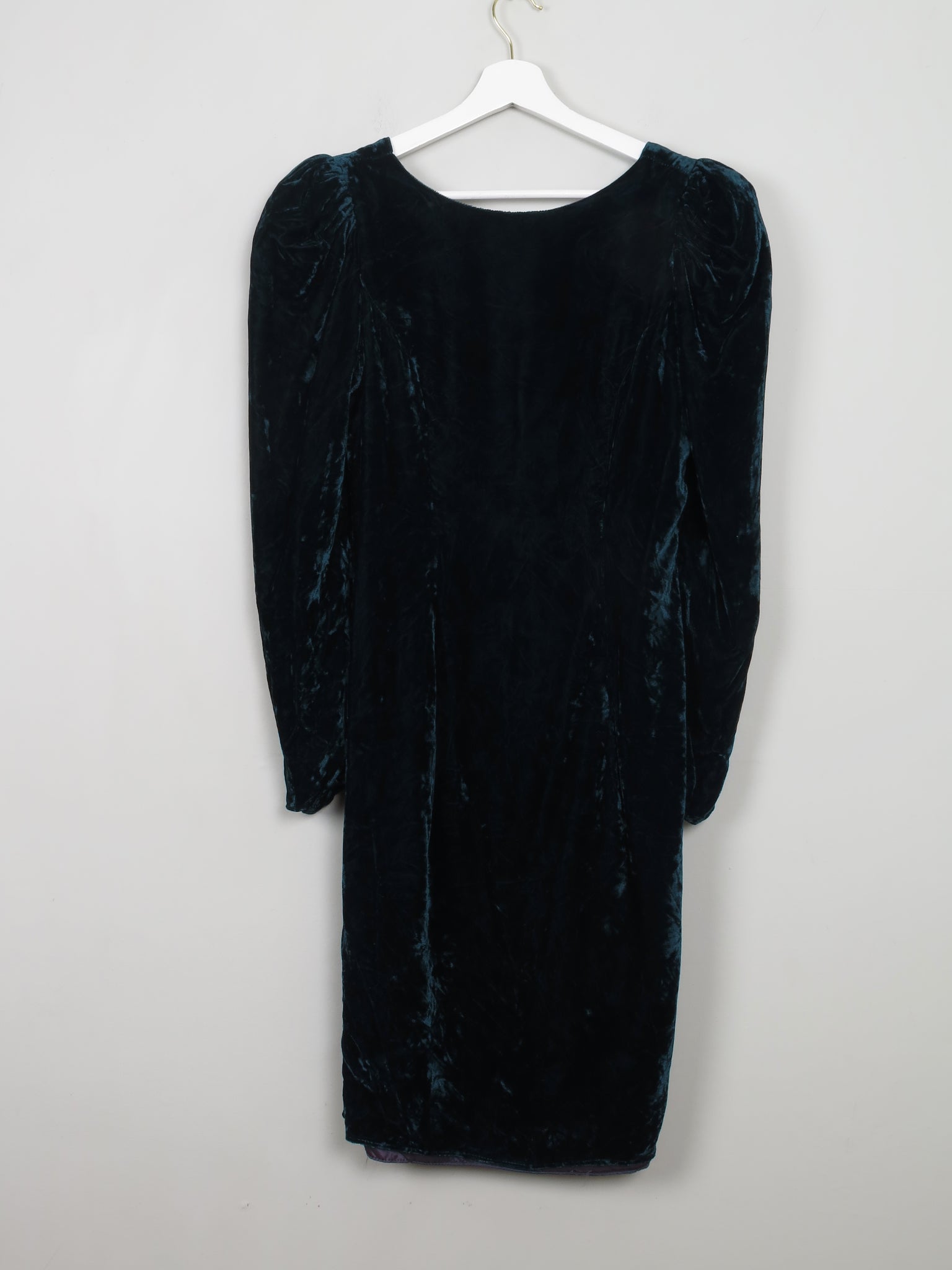 Vintage Emerald Green Velvet Dress S