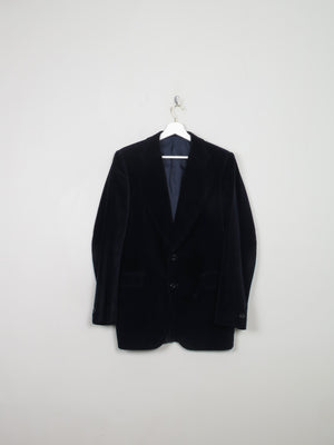 Men's Vintage Navy Velvet Jacket S/38