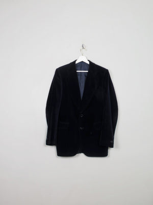 Men's Vintage Navy Velvet Jacket S/38