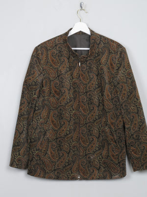 Women's Vintage Green Paisley Vintage Jacket L