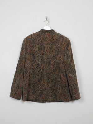 Women's Vintage Green Paisley Vintage Jacket L