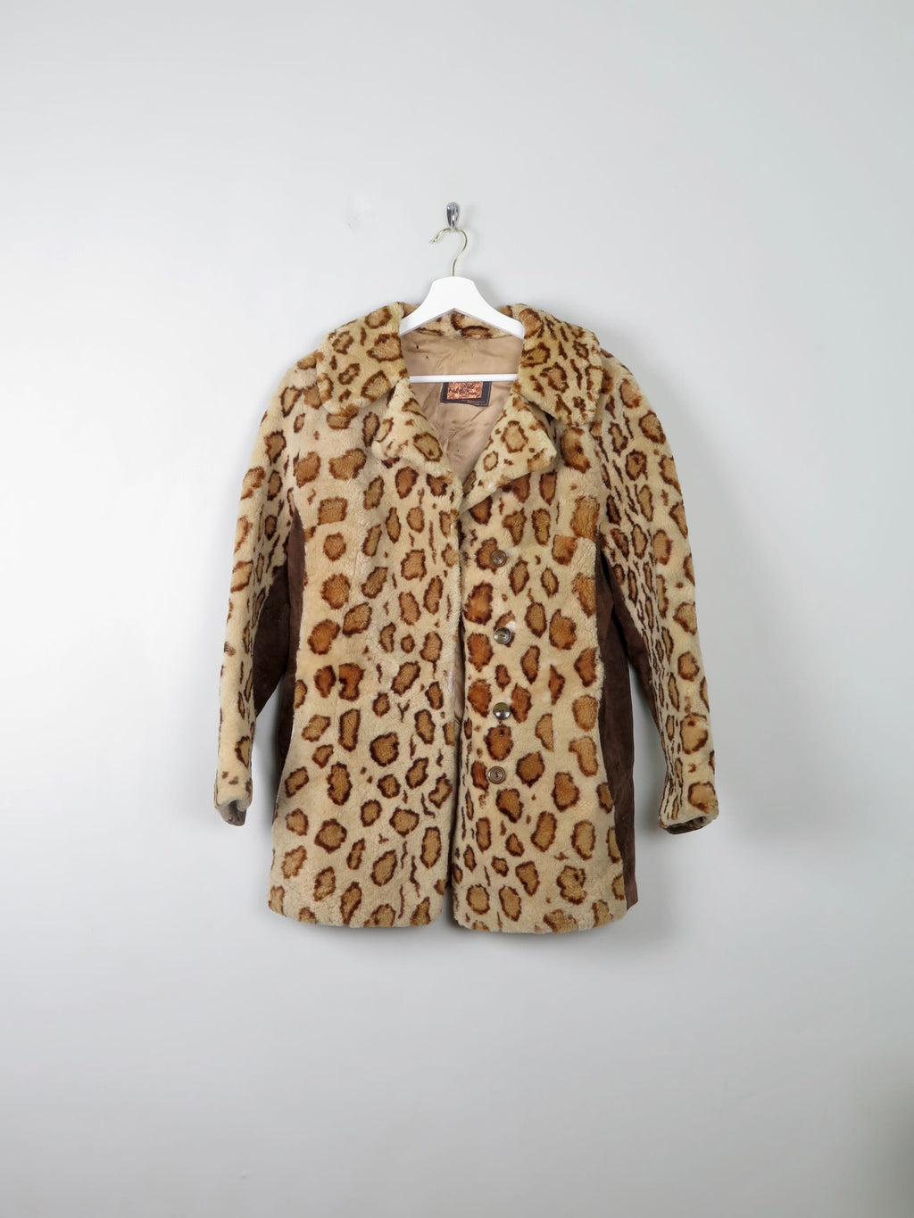 Women's Vintage Leopard Print Sheepskin & Suede Jacket S/M - The Harlequin