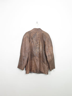 Women's Vintage 80s Brown Leather Jacket