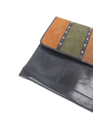 Large Clutch  Envelope Style Vintage Italian Albano  Unused Bag - The Harlequin