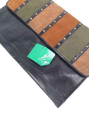 Large Clutch  Envelope Style Vintage Italian Albano  Unused Bag - The Harlequin
