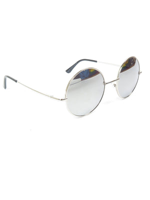 Lennon Round Mirrored Sunglasses With Different Coloured Lenses New - The Harlequin
