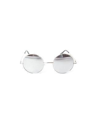 Lennon Round Mirrored Sunglasses With Different Coloured Lenses New - The Harlequin