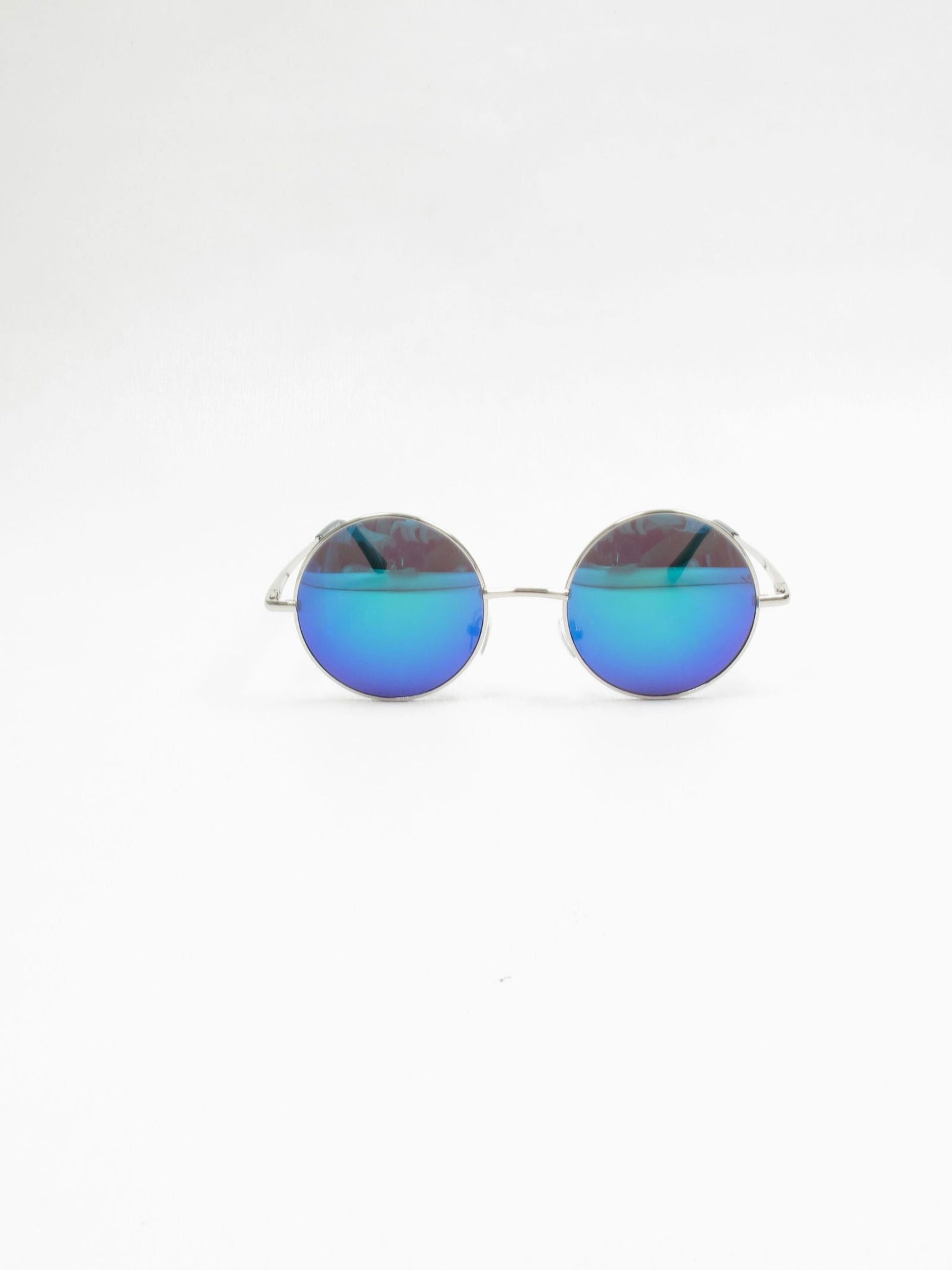 Lennon Round Mirrored Sunglasses With Different Coloured Lenses New - The Harlequin