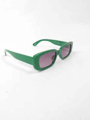 Lucy Low Vintage Style Rectangle Women's Sunglasses - The Harlequin