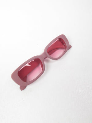 Lucy Low Vintage Style Rectangle Women's Sunglasses - The Harlequin