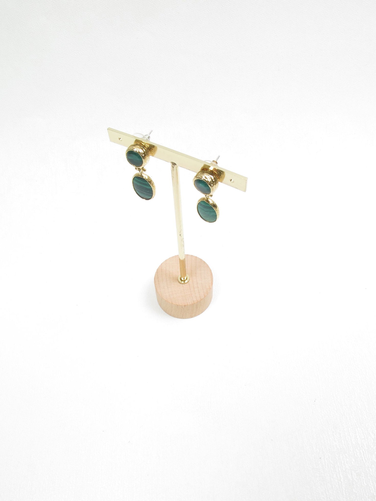 Malachite Teardrop Earrings - The Harlequin