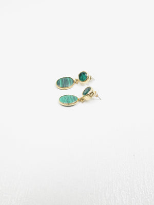 Malachite Teardrop Earrings - The Harlequin