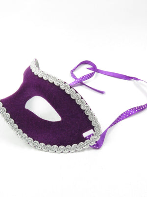 Masquerade Masks Velvet - The Harlequin