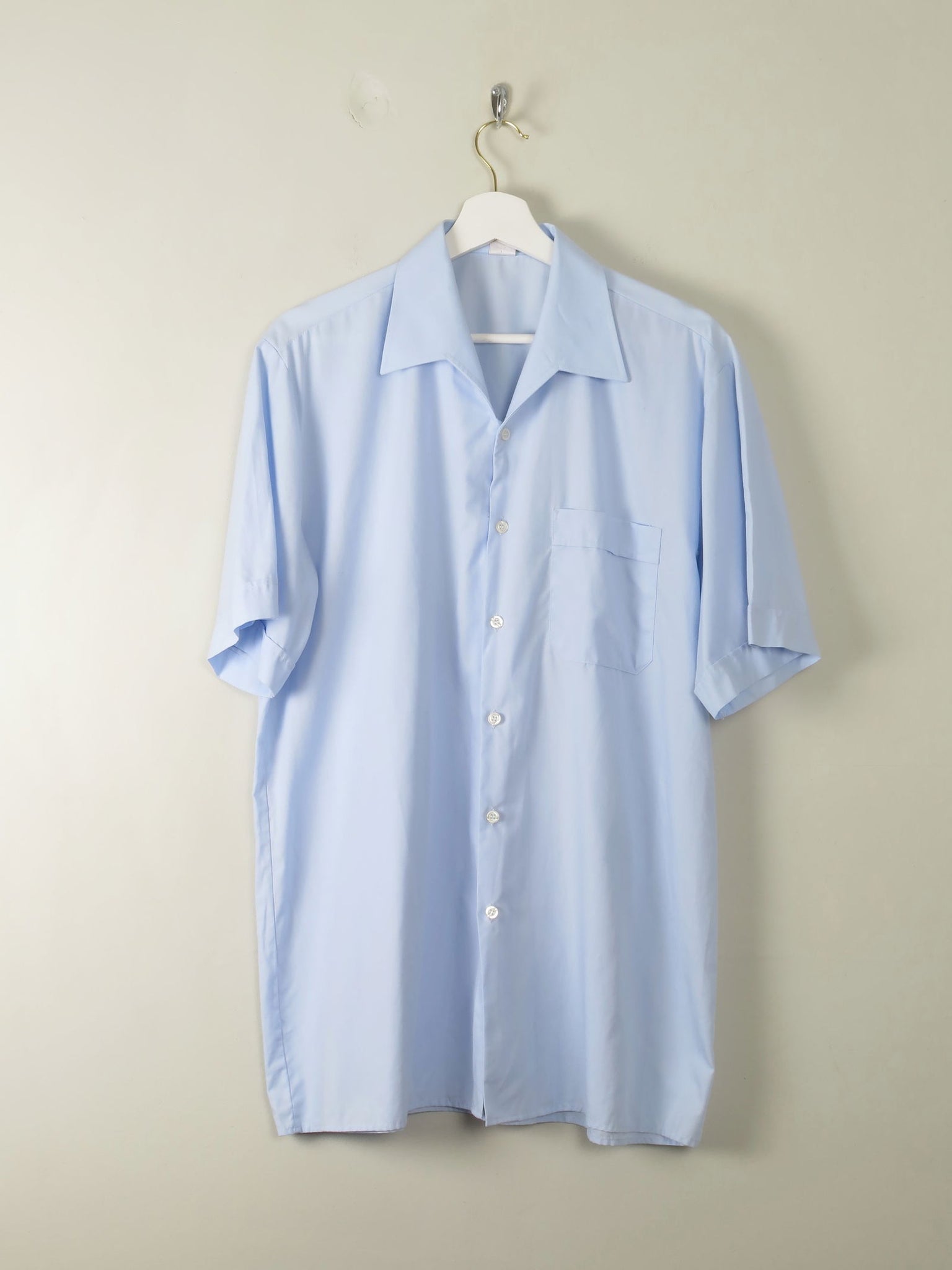 Men's 1960s Blue Shirt XL - The Harlequin