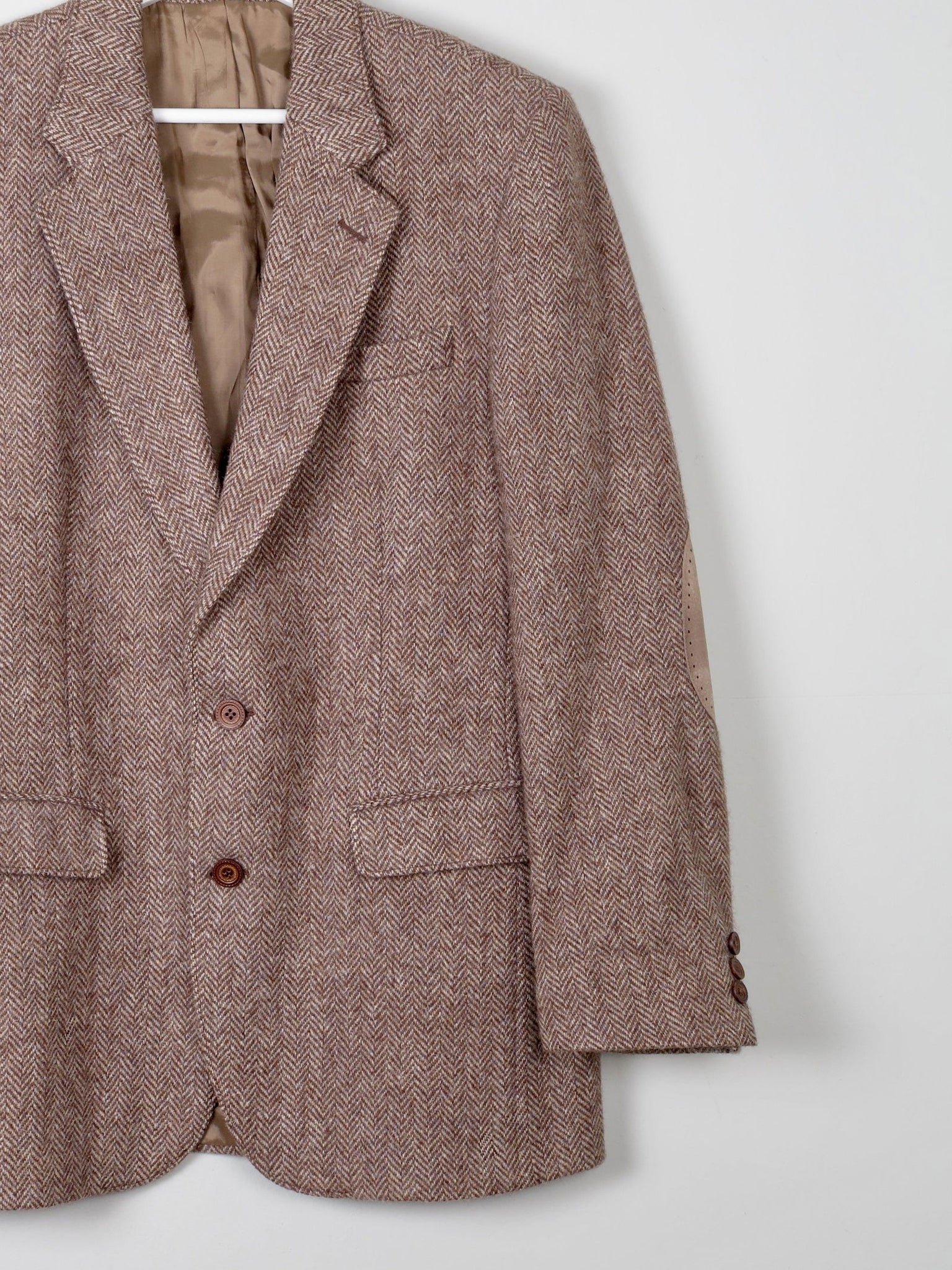 Men's 1970s Vintage Brown Tweed Jacket 38" - The Harlequin