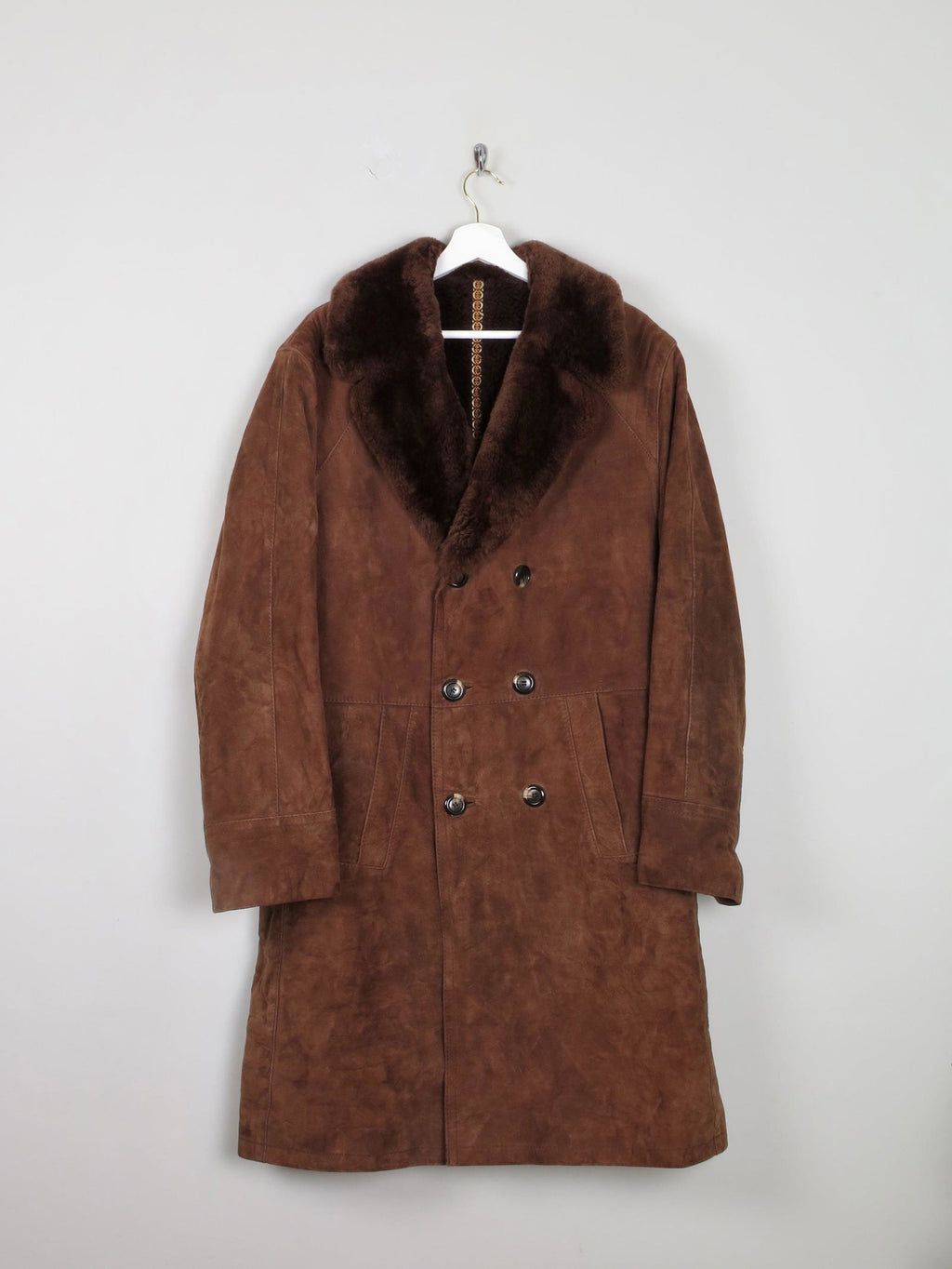 Men's 1970s Vintage Sheepskin Coat 44/ Large - The Harlequin