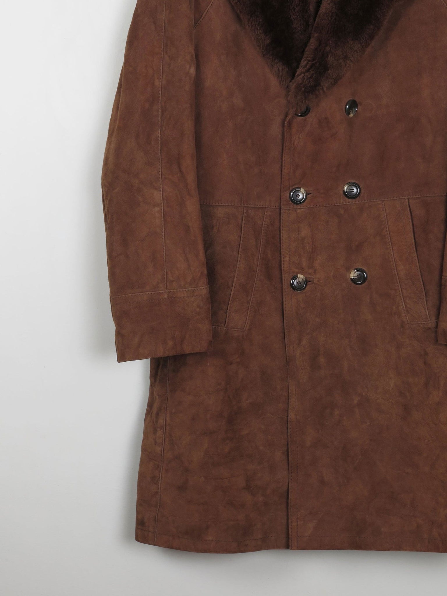 Men's 1970s Vintage Sheepskin Coat 44/ Large - The Harlequin