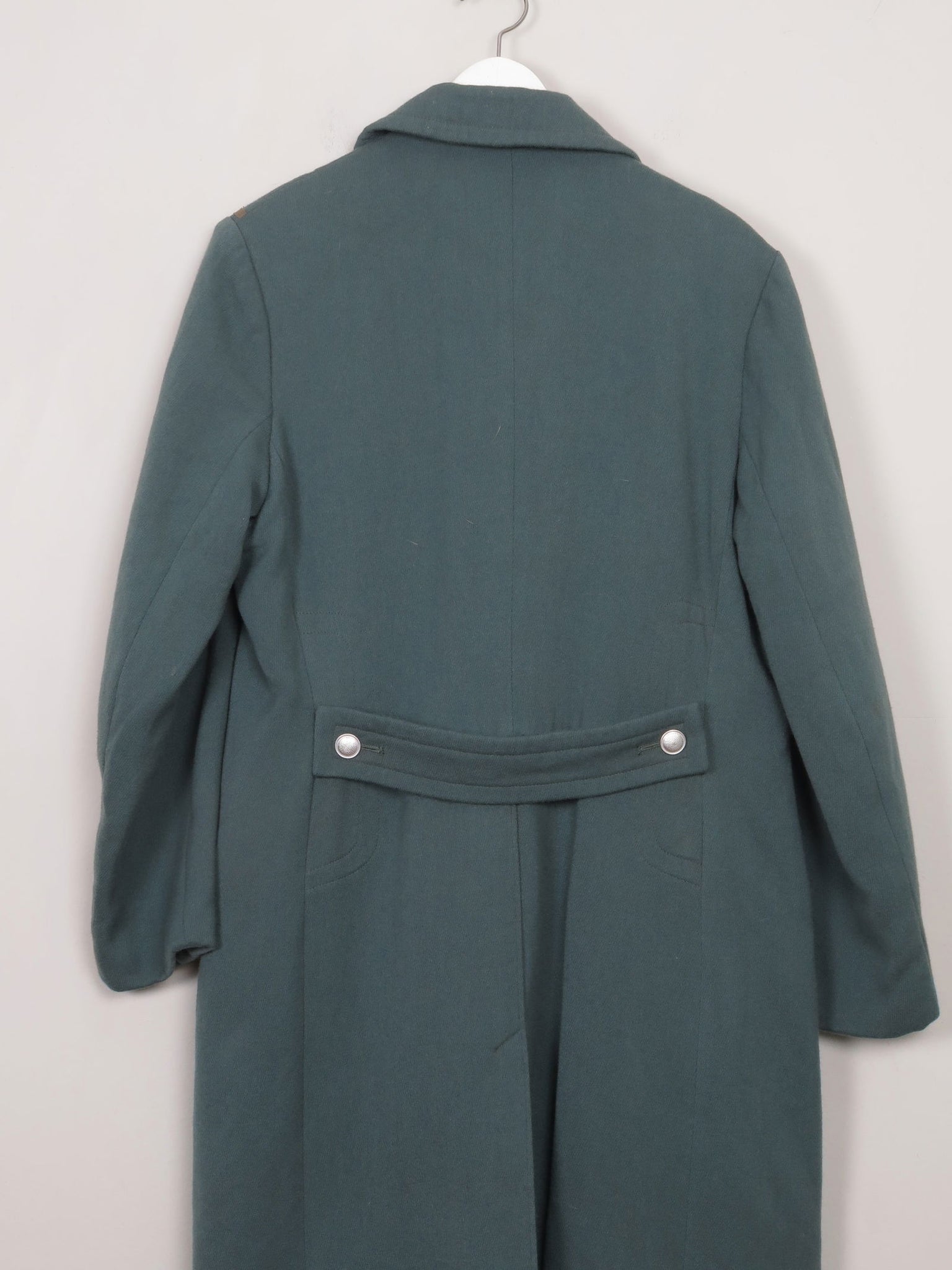 Men's Aqua Green Military Coat - The Harlequin