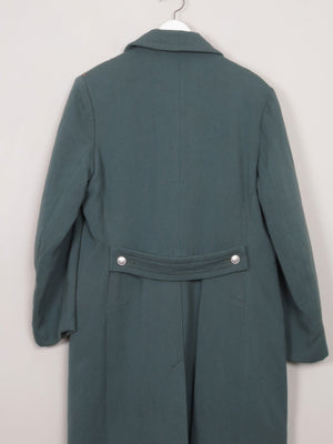 Men's Aqua Green Military Coat - The Harlequin